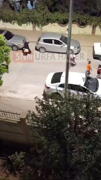 Şanlıurfa’nın Karaköprü ilçesinde bir grup çocuk, ellerinde Türk ve Filistin bayraklarıyla sokaklara çıkarak Gazze için tekbir getirdi.