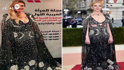 "نواعم" تنشر نفي المصمم هاني البحيري بشأن فستان يسرا و يهدد الصحافة الكاذبة