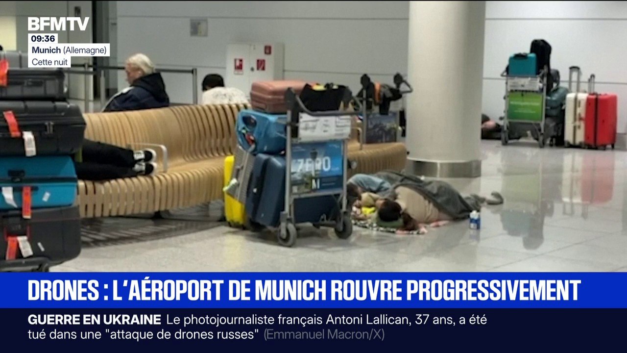 Le trafic a repris "progressivement" à l'aéroport de Munich, après des retards causés par de survols de drones