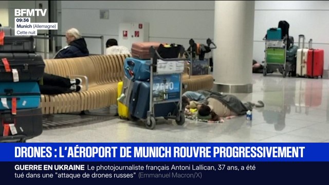 Le trafic a repris progressivement à l'aéroport de Munich, après des retards causés par de survols de drones