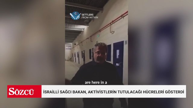 İsrailli sağcı bakan, Sumud Filosu aktivistlerinin tutulacağı hücreleri gösterdi