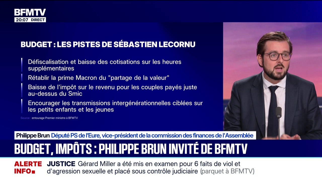 Pistes de Sébastien Lecornu: "Tout cela, ça ne me parait pas sérieux", lance Phillipe Brun, député PS de l'Eure