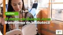 El metro de Buenos Aires se transforma en biblioteca