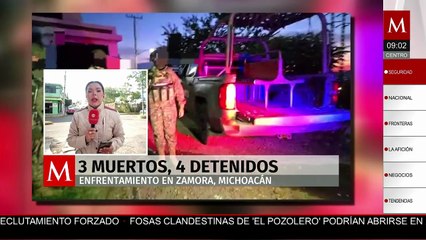 Enfrentamiento en Michoacán deja 3 abatidos y 4 detenidos