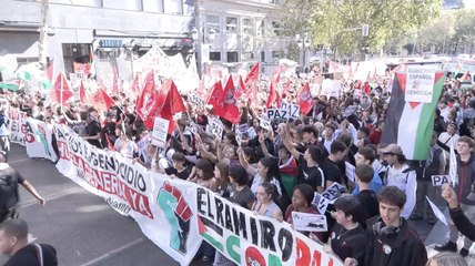Miles de personas salen a la calle en España por Gaza y la flotilla