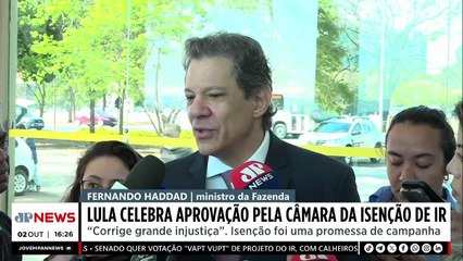 Lula celebra aprovação da isenção do IR na Câmara: “Corrige grande injustiça”