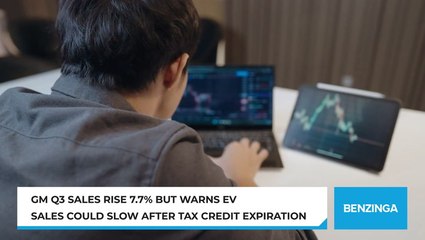 GM Q3 Sales Rise 7.7% But Warns EV Sales Could Slow After Tax Credit Expiration
