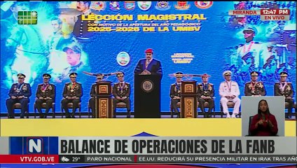 Vpdte. Sec. Padrino López ofrece balance de operaciones de la FANB