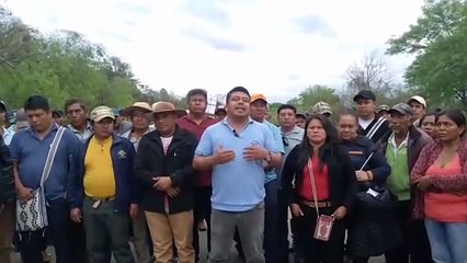 Bloqueo en Abapó: Movilizados piden diálogo con Camacho en el segundo día de protesta