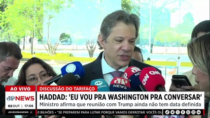 Relação de paz? Haddad sobre tarifaço: “Vou para Washington para conversar”