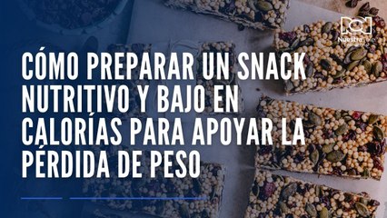 Cómo preparar un snack nutritivo y bajo en calorías para apoyar la pérdida de peso