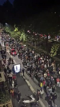 Il corteo proPal in zona viale Abruzzi