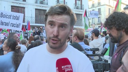 Indignación en la manifestación contra Israel tras lo sucedido con la Flotilla