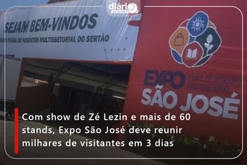 Com show de Zé Lezin e mais de 60 stands, Expo São José deve reunir milhares de visitantes em 3 dias