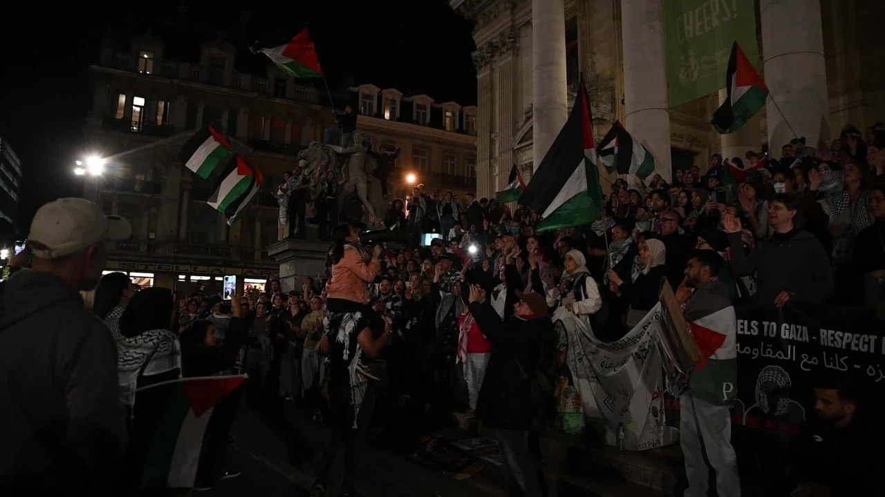 Flottille pour Gaza : manifestation à Bruxelles