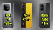 iQOO Z10 Turbo+ vs Poco X7 Pro vs Redmi Turbo 4 Pro