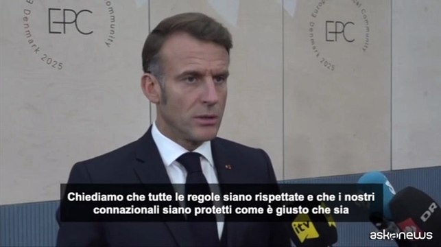 Macron: Proteggere francesi su Flotilla, hanno scelto l'impegno