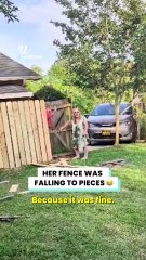 She said I can’t fix her broken fence 😳