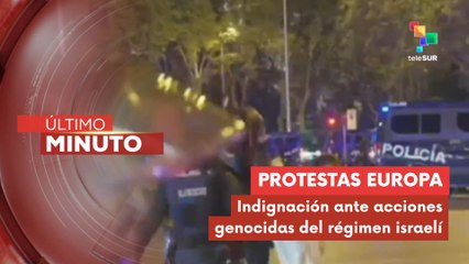 España e Italia estallan en protestas por Gaza