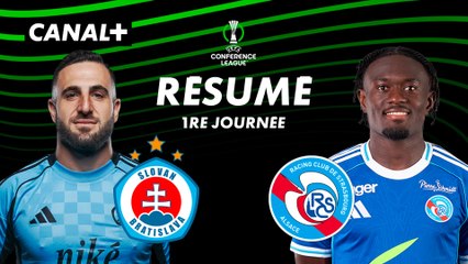 Résumé et buts du match Slovan Bratislava vs Strasbourg - Ligue Conference 2025-26 (J1) ⚽