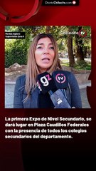 La primera Expo de Nivel Secundario, se dará lugar en Plaza Caudillos Federales con la presencia de todos los colegios secundarios del departamento.