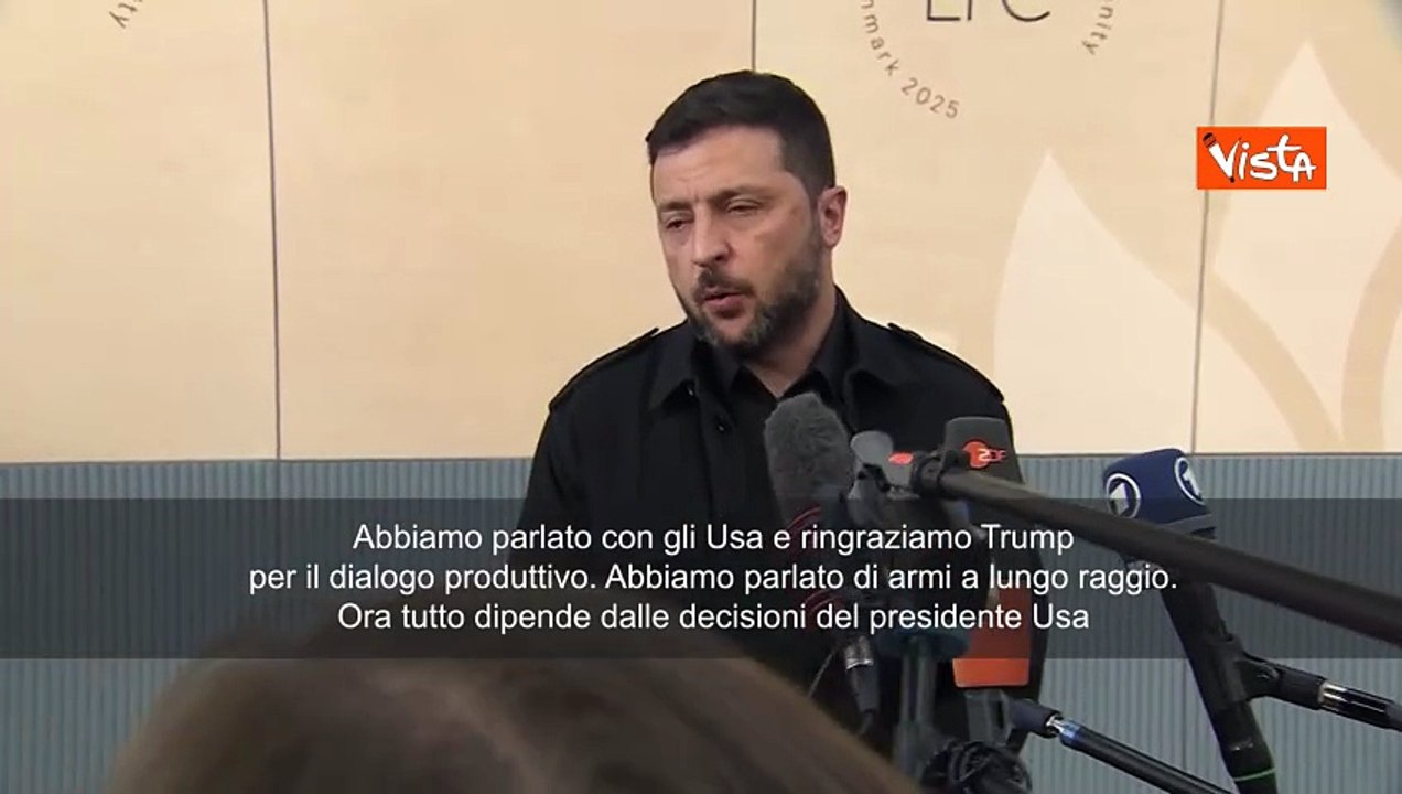 Zelensky: Ho parlato di armi a lungo raggio con Trump, tutto dipende da lui