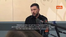 Zelensky: Ho parlato di armi a lungo raggio con Trump, tutto dipende da lui