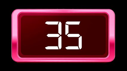 Timer 35 seconds / Relógio Regressivo - Dígito Branco