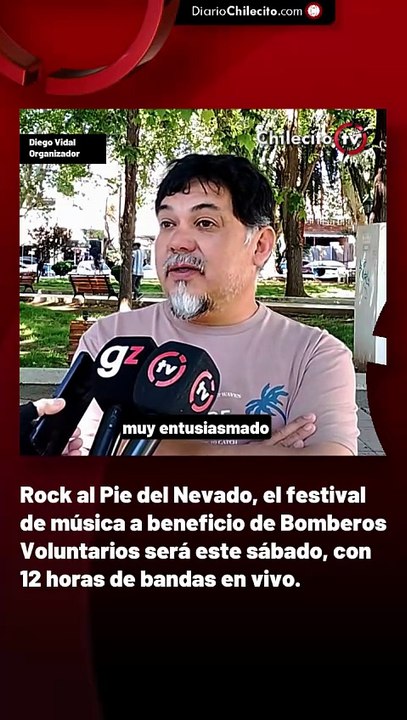 Rock al Pie del Nevado, el festival de música a beneficio de Bomberos Voluntarios será este sábado, con 12 horas de bandas en vivo.