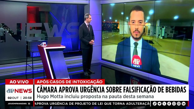 Câmara aprova urgência sobre falsificação de bebidas após casos de intoxicação por metanol