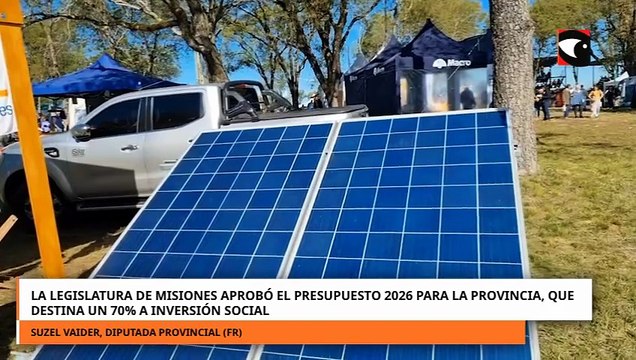 La Legislatura de Misiones aprobó el Presupuesto 2026 para la provincia, que destina un 70% a inversión social