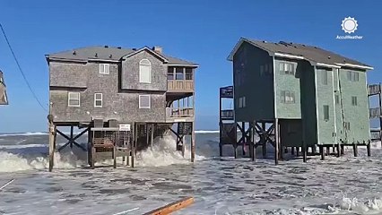 Another house collapses into the sea on the Outer Banks