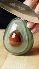 Cutting Glass Avocado ASMR