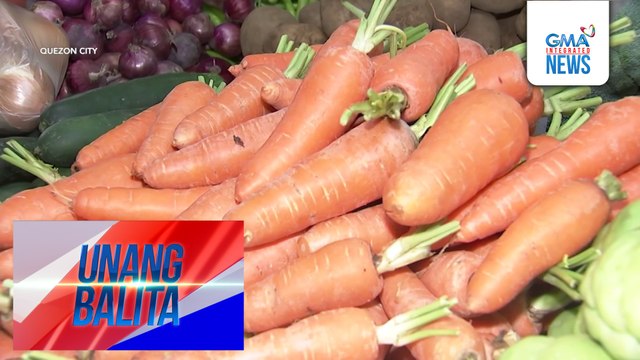 Ilang klase ng gulay sa Mega Q Mart, tumaas dahil sa sunod-sunod na bagyo | Unang Balita
