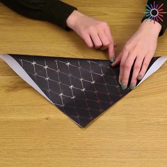 One of a kind present wrap idea!