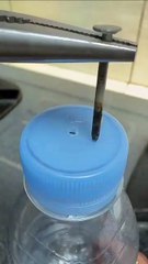 #Water #Faucet #Filter #Thru #Cap of #Bottle of #Drinking Water #viralvideoシ  #reelsviral  #satisfying