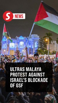 ICYMI: Ultras Malaya gather at US Embassy in protest against Israel's blockade of GSF