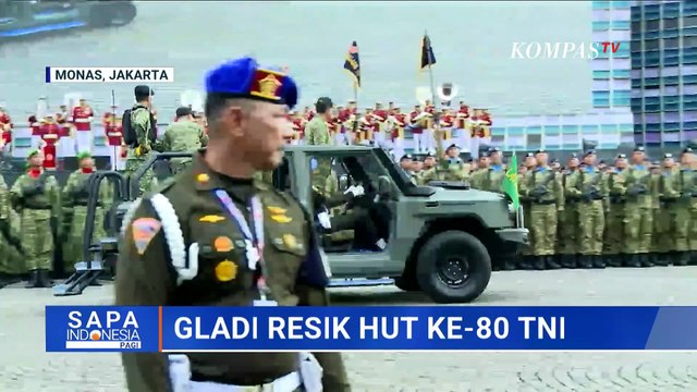Persiapan HUT ke-80 TNI, Gladi Resik di Monas Tampilkan 1.000 Alutsista dan Simulasi Tempur