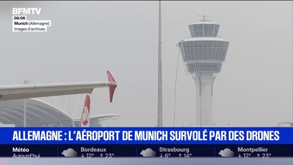 L'aéroport de Munich a suspendu ses vols durant quelques heures après un survol de drone