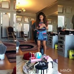 بالفيديو.. دينا الشربيني تحتفل بعيد ميلادها وهذه المفاجأة!