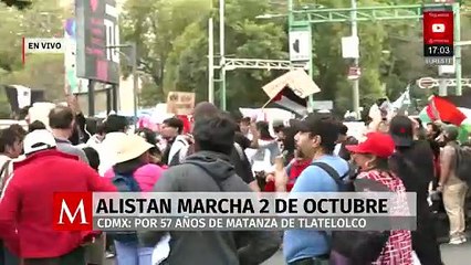 En la CdMx, da inicio la Marcha del 2 de Octubre;  se conmemoran 57 años de la matanza estudiantil