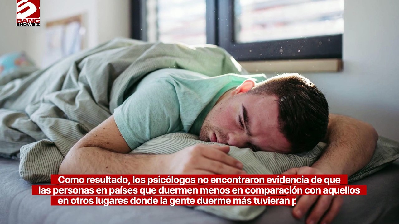 La cantidad de sueño debe determinarse según las normas de cada país