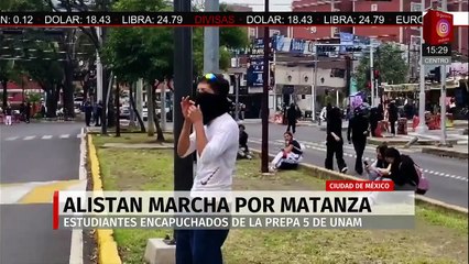 En la Ciudad de México, encapuchados cerraron el tránsito en la Calzada del Hueso