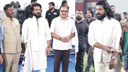 Ram Charan Mobbed by Fans at Archery Premier League Inauguration in Delhi