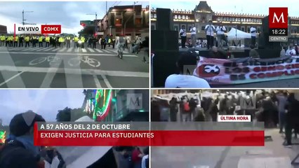 Batalla campal en el zócalo por mitin del 2 de octubre | Rodrigo Rico, 2 de octubre de 2025