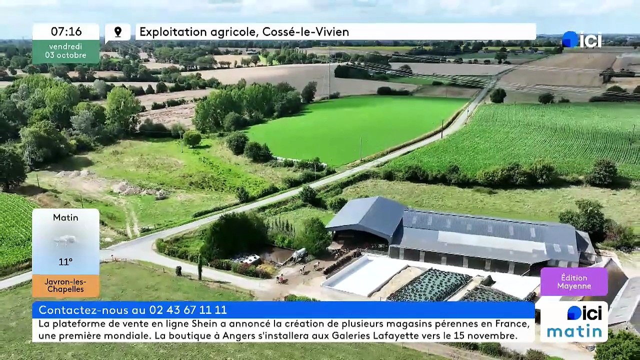 03/10/2025 - ici matin par ici Mayenne en vidéo