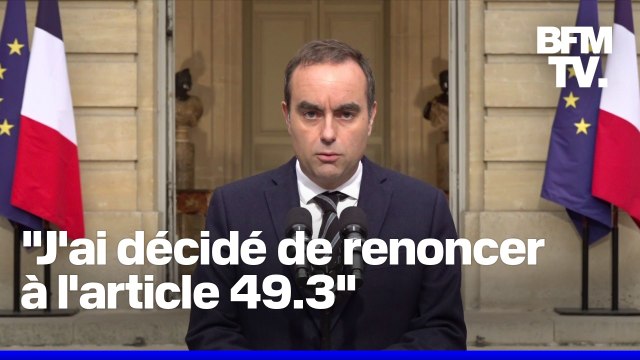 Gouvernement, Assemblée, budget...la prise de parole de Sébastien Lecornu en intégralité