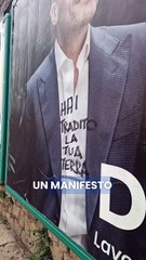 Caserta - Del Rosso: Una scritta nera imbratta un mio manifesto elettorale (25.09.25)