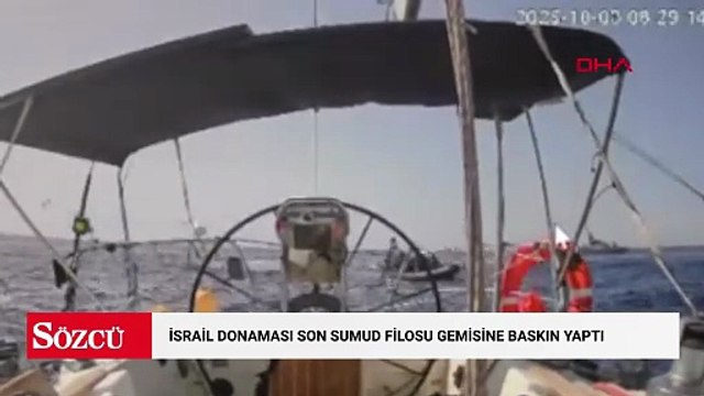İsrail Donaması son Sumud Filosu gemisine baskın yaptı