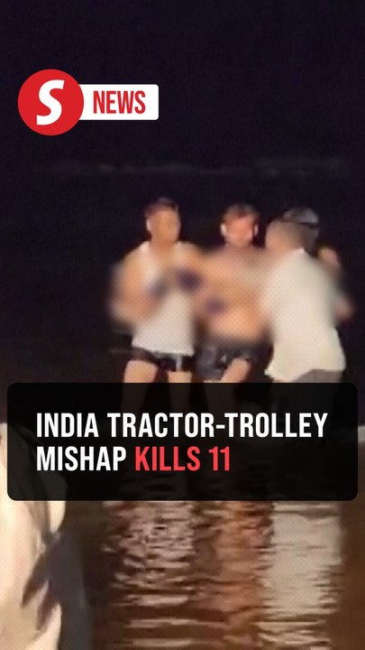 At least 11 killed as tractor-trolley plunges i...